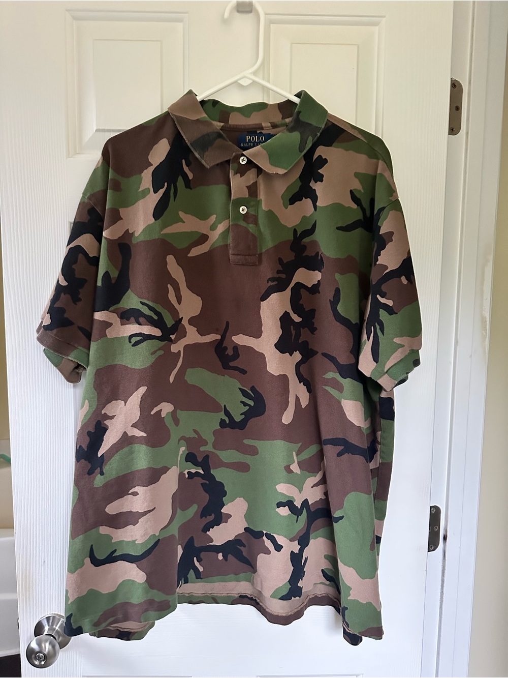 Polo Ralph Lauren Polo Shirt Mens 3XB Woodland Short-Sleeve Camo Mesh Pony
